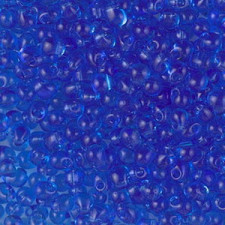 Miyuki drop beads 3,4mm Transparent blue DP-150
